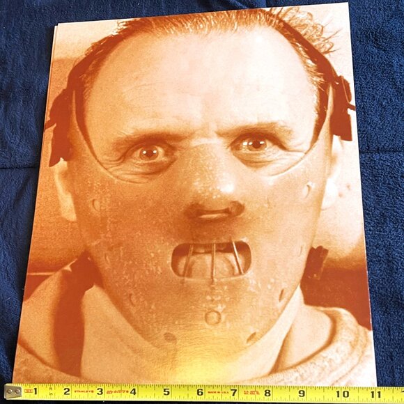 Hannibal Lectner Sepia Photograph 14" x 11" Poster Movie Silence of The Lambs - Picture 3 of 3
